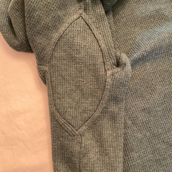 LL Bean Men's 2XLT Fleece Henley Katahdin Iron Works Green - Picture 7 of 9